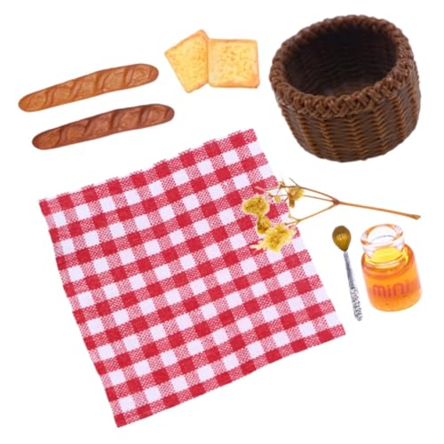 ifundom 1satz Miniatur Frühstücksset Für Puppenhaus Teiliges Mit Brotkorb Marmelade Honig Und Mehr Dekoration Für Mini-häuser Realistische Details Zubehör Für Rollenspiele ifundom 1satz Miniatur Frühstücksset Für Puppenhaus Teiliges Mit Brotkorb Marmelade Honig Und Mehr Dekoration Für Mini-häuser Realistische Details Zubehör Für Rollenspiele von ifundom