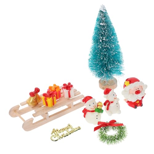 ifundom Holz-bastelset Weihnachts-Miniatur-puppenhaus-zubehör 11-teilig Weihnachtsdekoration ifundom Holz-bastelset Weihnachts-Miniatur-puppenhaus-zubehör 11-teilig Weihnachtsdekoration von ifundom