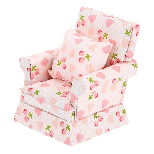 ifundom Miniatur Wohnzimmer Herz Kirsche Gemustert Miniatur Sofa Couch Modell 1/12 Maßstab ifundom Miniatur Wohnzimmer Herz Kirsche Gemustert Miniatur Sofa Couch Modell 1/12 Maßstab von ifundom