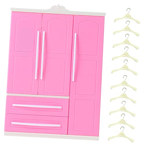 ifundom 1 Satz Puppenkleiderschrank für kinderspielzeug Puppenhäuser Puppenbett kleiderständer puppenhaus zubehör Kleiderbügel für Puppe Schrank für Puppen Plastik Rosy ifundom 1 Satz Puppenkleiderschrank für kinderspielzeug Puppenhäuser Puppenbett kleiderständer puppenhaus zubehör Kleiderbügel für Puppe Schrank für Puppen Plastik Rosy von ifundom
