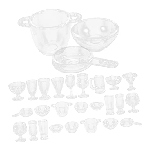 ifundom 1 Set Miniatur-desserttassen Für Puppenhaus Für Jungen Und Mädchen Fantasievolles Spiel Mini-küchendekor-Set von ifundom