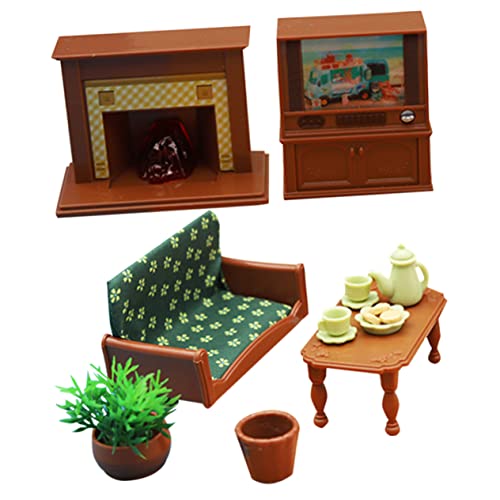 ifundom 1 Set Miniatur Puppenhaus Wohnzimmer Möbel Set Sofa Tv Für Jungen Und Mädchen Spielzeug ifundom 1 Set Miniatur Puppenhaus Wohnzimmer Möbel Set Sofa Tv Für Jungen Und Mädchen Spielzeug von ifundom