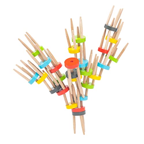 ifundom 1 Satz Puzzle-Balance-Bausteine Gleichgewichtsstuhl im Freien zappeln sicherheitsleine für Eltern- - Kinderpädagogische Spielzeuge Buche von ifundom