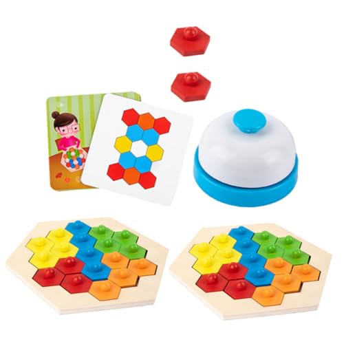 ifundom 1 Satz Rätsel zum frühen Lernen interaktive Spiele holzspielzeug holzbauklötze hühner Sechseck-Puzzle Eltern- -Interaktionsspielzeug hölzern ifundom 1 Satz Rätsel zum frühen Lernen interaktive Spiele holzspielzeug holzbauklötze hühner Sechseck-Puzzle Eltern- -Interaktionsspielzeug hölzern von ifundom