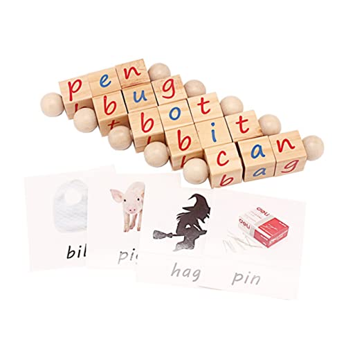 ifundom Buchstabenblöcke-Spielzeug – Lernblöcke Für Kinder 26 Alphabet-holzblöcke Englisch-lernspielzeug-Set von ifundom