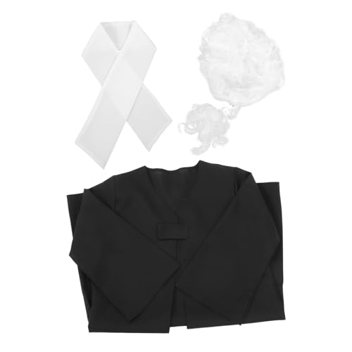 ifundom 1 Set Jungen und Mädchen Richter Anwalt Kostüm Perücke Anzug Kleinkind Richter Outfit für Jungen Richter Kostüme für Kinder Rollenspiele ifundom 1 Set Jungen und Mädchen Richter Anwalt Kostüm Perücke Anzug Kleinkind Richter Outfit für Jungen Richter Kostüme für Kinder Rollenspiele von ifundom
