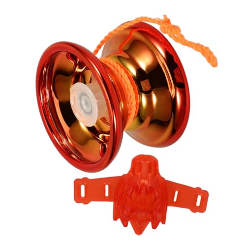 ifundom 1 Satz Saite Jo-Jo Spielzeugauto beleuchten Stielspielzeug Reifen Ball zappeln für Yo-Yo Yo-Yos für Anfänger Yoyo- Legierung rot von ifundom