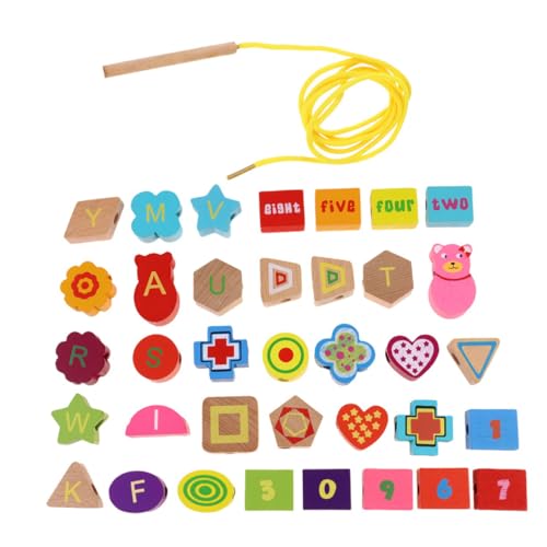 ifundom 1 Satz Saite Perlenspielzeug aus Holz Puzzle rätselbuch für Kleinkindspielzeug Kleinkinder zappeln Bildungsspielzeug Cartoon-Perlenspielzeug Hölzern ifundom 1 Satz Saite Perlenspielzeug aus Holz Puzzle rätselbuch für Kleinkindspielzeug Kleinkinder zappeln Bildungsspielzeug Cartoon-Perlenspielzeug Hölzern von ifundom