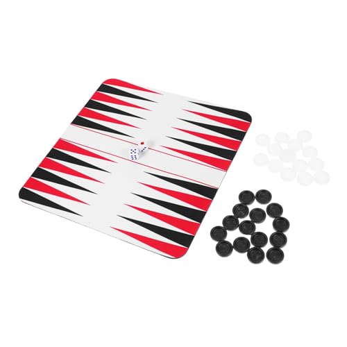 ifundom 1 Satz Satz Backgammon Camping -brettspiel Reisespiel Roadtrip-Spiel Road Trip Rucksackspiel Brettspiele Im Freien Road Trip Brettspiel Tragbares Brettspiel Gummi von ifundom
