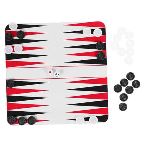 ifundom 1 Satz Satz Backgammon Road Trip Rucksackspiel Camping -brettspiel Flugzeug Tragbares Spiel Tragbares Brettspiel Flugzeug -reisespiel Brettspiele Im Freien Roadtrip-Spiel Abs von ifundom