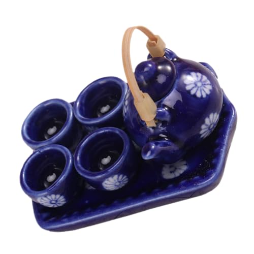 ifundom 1 Satz Satz Miniatur-teeservice Aus Keramik Mini-puppenhaus Zubehör Für Puppenhäuser Party Mini- Puppenhausmöbel Puppendekor Figur Wohnkultur Miniaturen Szenenstütze von ifundom