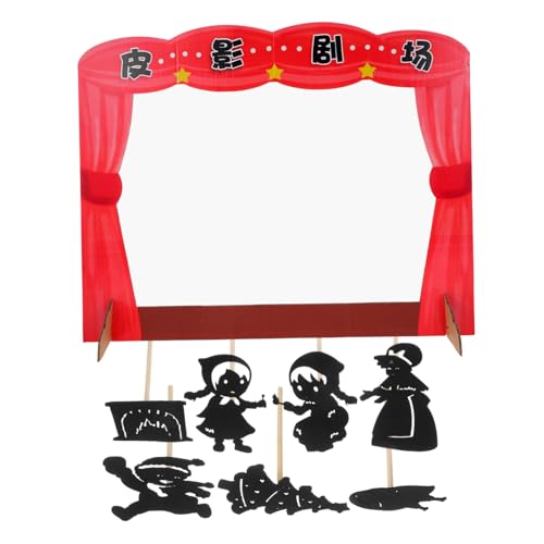 ifundom 1 Satz Schattenpuppenspiel Bildungsspielzeug Handgefertigtes Kinderspielzeug Schattenmarionetten Leckerliboxen Für Geburtstagsservietten Kinderkarton Holz von ifundom