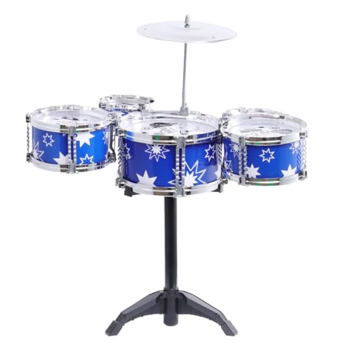 ifundom 1 Satz Schlagzeug- Musikinstrumente Spielzeuge Kinderspielzeug Musikalische Trommel Trommelspielzeug Für Vorschulkinder Blue Rostfreier Stahl ifundom 1 Satz Schlagzeug- Musikinstrumente Spielzeuge Kinderspielzeug Musikalische Trommel Trommelspielzeug Für Vorschulkinder Blue Rostfreier Stahl von ifundom