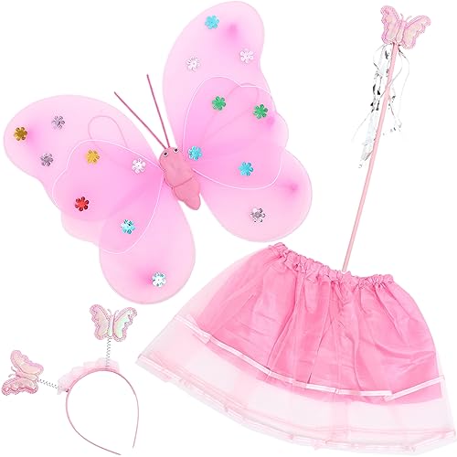 ifundom Feen-Schmetterlings-kostümset Mit Stirnband Flügel Rock Requisite Für Mädchen Feine Handwerkskunst Und Einzigartiges Design ifundom Feen-Schmetterlings-kostümset Mit Stirnband Flügel Rock Requisite Für Mädchen Feine Handwerkskunst Und Einzigartiges Design von ifundom