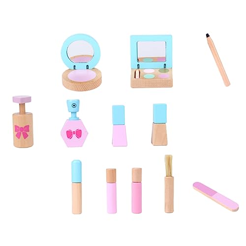 ifundom 1 Satz Simulation Kosmetiktasche Kinderspielzeug Mädchen Tun So, Als Würden Sie Make-up Spielen Make-up-kit Für Prinzessinnen Kleinkind Hölzern Puppenhaus Bilden von ifundom