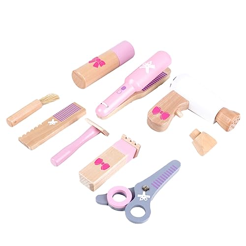 ifundom 1 Satz Simulations-haarschnitttasche Für Holz Haarschnitt Versorgung Cartoon-haarschneider Haarschneider Modell Holzmodell-Ornament Kleines Frühstück Aus Holz Hölzern von ifundom