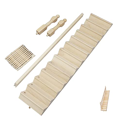 ifundom Entzückendes Treppenmodell Für Kinderspielzeughausspielzeug Handgefertigtes Mini-treppenzubehör Aus Holz ifundom Entzückendes Treppenmodell Für Kinderspielzeughausspielzeug Handgefertigtes Mini-treppenzubehör Aus Holz von ifundom