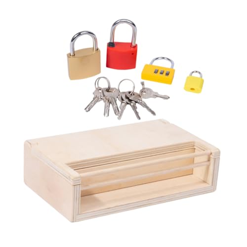 ifundom 1 Satz Sperren Entsperren Lehrwerkzeuge Spielzubehör Kleinkindversorgung Spielversorgung Kleinkind Zubehör Hölzern ifundom 1 Satz Sperren Entsperren Lehrwerkzeuge Spielzubehör Kleinkindversorgung Spielversorgung Kleinkind Zubehör Hölzern von ifundom