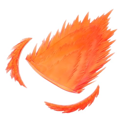 ifundom 1 Satz Spezialeffekte Für Figurenmodelle Figur Flammeneffekt Actionfigur Steht Aktion Actionfiguren Figurenständer -Display-Effekte Riser Anzeigen Basteleffekt Rot Plastik von ifundom