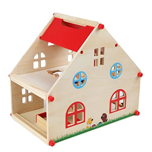 ifundom 1 Satz Spielhaus Gebäude Puzzle für winziges Miniaturen Miniaturhaus -Kits für kinderspielzeug Villa-Modell Pädagogisches Lernspielzeug hölzern rot ifundom 1 Satz Spielhaus Gebäude Puzzle für winziges Miniaturen Miniaturhaus -Kits für kinderspielzeug Villa-Modell Pädagogisches Lernspielzeug hölzern rot von ifundom