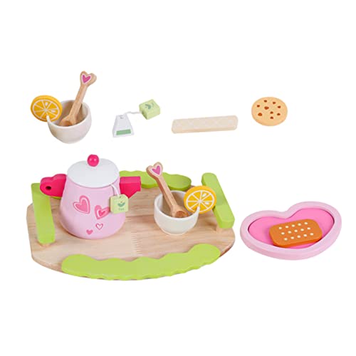 ifundom Mini-teeservice-Spielzeug – Lernspielzeug-Set Für Kinder – Sicheres Holzmaterial Für Kleinkinder von ifundom