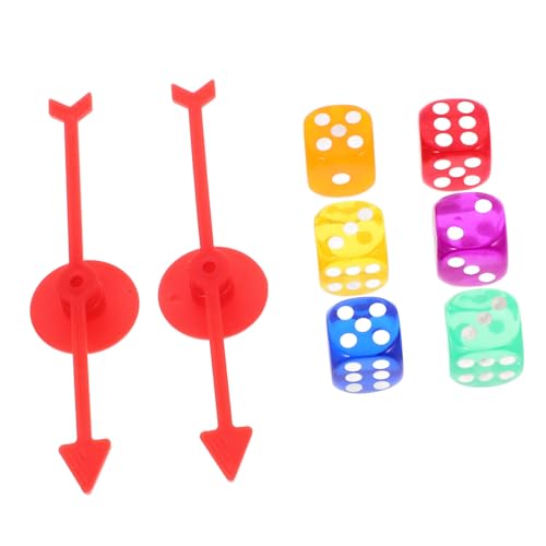 ifundom 1 Satz Spielradzeiger Ludo-Spiel Party für unterhaltungsspiele Brettspiel Zubehör Stücke Zubehör Brettspiel-Zubehör Plastikspiel Pfeilrotation Plastikzeiger Abs von ifundom