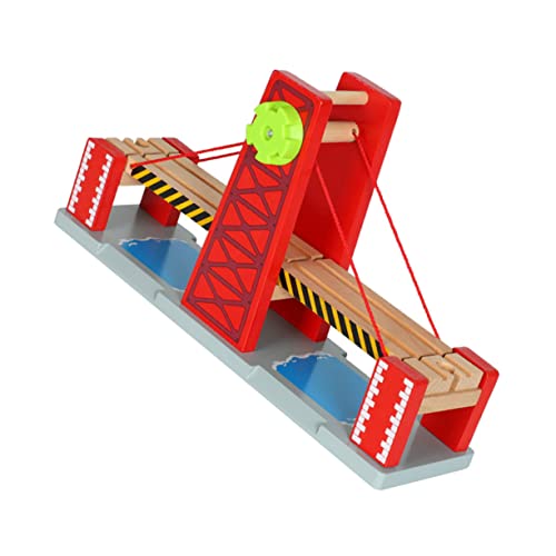 ifundom 1 Satz Spur Eisenbahnspielzeug aus Holz Holzeisenbahnen für Kinder Kinderspielzeug Spielzeug für Kinder Brio-Zug Zugbrücke aus Holz Eisenbahnschienen Spielzeug Heben Hängebrücke von ifundom