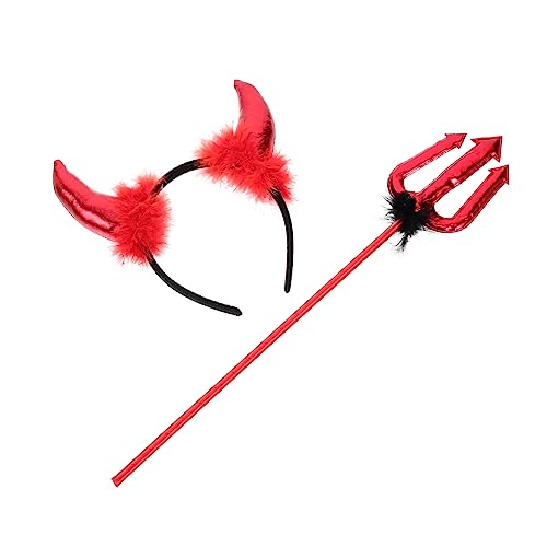 ifundom 1 Satz Stirnband Aus Horn Kapuzenumhang Stirnband Aus Teufelshorn Kragen Perücke Halloween-teufelskostüm Teufel Heugabel Böses Horn Stütze Halloween-Spinnennetz Gothic Rot Stoff ifundom 1 Satz Stirnband Aus Horn Kapuzenumhang Stirnband Aus Teufelshorn Kragen Perücke Halloween-teufelskostüm Teufel Heugabel Böses Horn Stütze Halloween-Spinnennetz Gothic Rot Stoff von ifundom