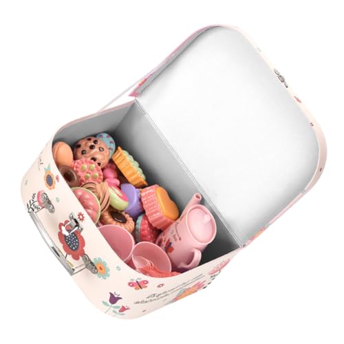 ifundom 1 Satz Tea Set for Toys Rollenspiel Pinker nähgarn for The Teachers Toys for puppenhauszubehör Dessertspiel für Kleinkinder vortäuschen Plastik von ifundom