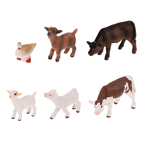 ifundom 6-teiliges Bauernhoftier-spielzeugset Tierfiguren-Spielzeug Pädagogisches Lernsimulationsmodell Spielzeug Realistisches Geflügelmodell ifundom 6-teiliges Bauernhoftier-spielzeugset Tierfiguren-Spielzeug Pädagogisches Lernsimulationsmodell Spielzeug Realistisches Geflügelmodell von ifundom