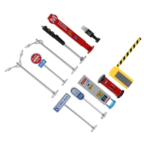ifundom 1 Satz Verkehrsbarrikade Modell Verkehrsschilder Für Kinder Verkehrsschilder Spiel Straßenschild Spielzeug Mini Verkehrskegel Kleine Verkehrsschilder Mini Ampel ifundom 1 Satz Verkehrsbarrikade Modell Verkehrsschilder Für Kinder Verkehrsschilder Spiel Straßenschild Spielzeug Mini Verkehrskegel Kleine Verkehrsschilder Mini Ampel von ifundom
