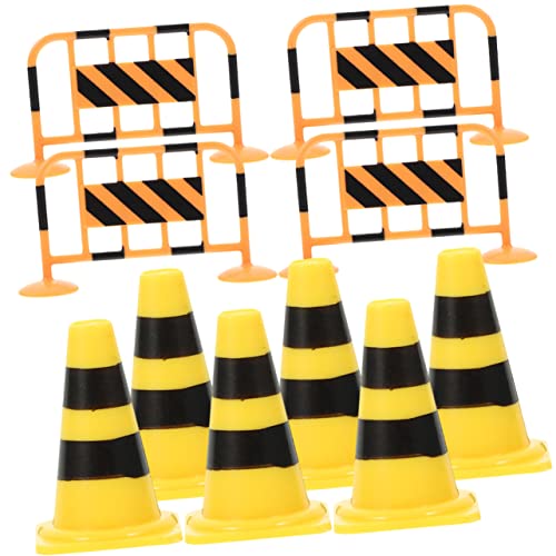 ifundom 1 Satz Verkehrskognitives Verkehrsabsperrzaun Zapfen Leitkegel Orangefarbene Spielzeugstraßenschilder Straßensperrenspielzeug Plastik ifundom 1 Satz Verkehrskognitives Verkehrsabsperrzaun Zapfen Leitkegel Orangefarbene Spielzeugstraßenschilder Straßensperrenspielzeug Plastik von ifundom