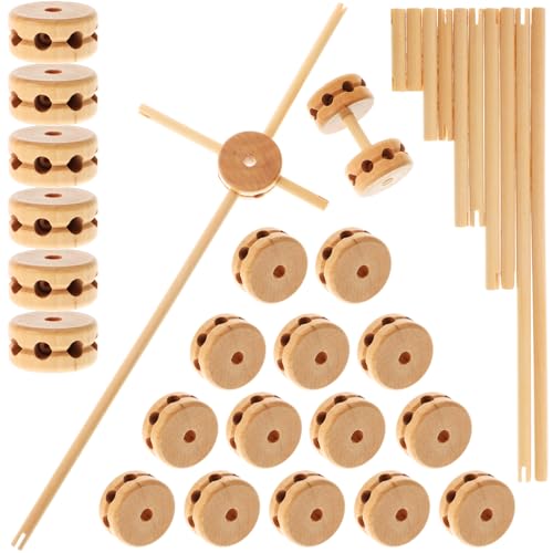 ifundom 1 Satz Verschiedene Bausteine ​​ interaktive Spiele bastelsets für Lernspielzeug Bauen 3D magnetische Bausteine Holzbausteine pädagogisches Einsteckspielzeug von ifundom