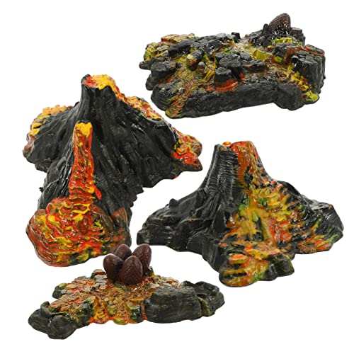 ifundom 1 Satz Vulkan-Modell groß Vulkan-Kit für Vulkanmodell klein Vulkan für Aquarium Modellvulkan Vulkan-Bausatz Ornament Vulkanschmuck weiches Gummi von ifundom