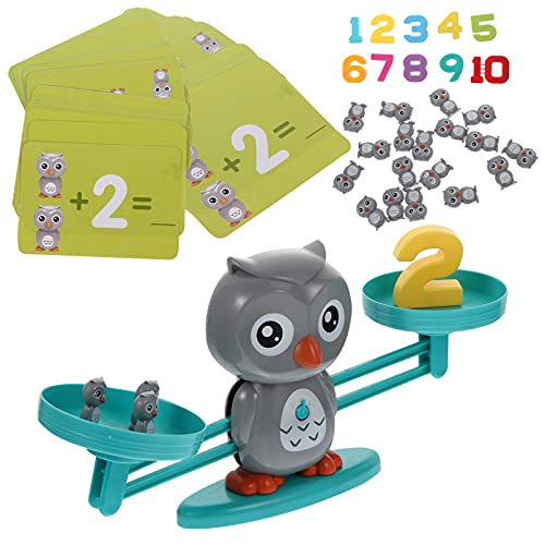 ifundom 1 Satz Waagen Ausbalancieren Spiele Kleinkinder Balance Cooles Mathe-Spiel Stamm-lernwerkzeug-Spiel Stammlernwerkzeug Balance-Mathe-Spiel Grey Plastik von ifundom