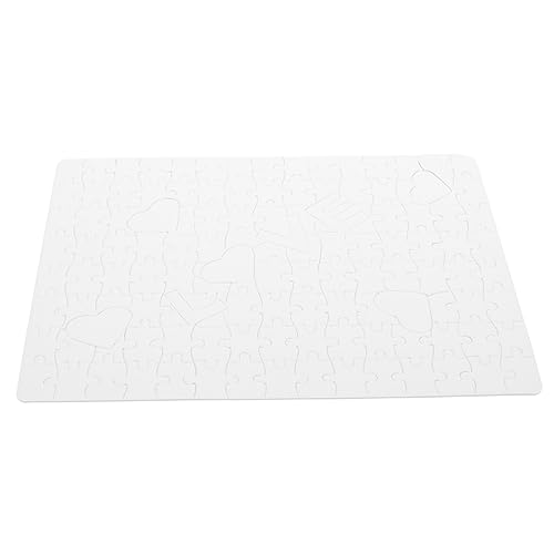 ifundom 1 Satz Wärme Übertragungs Puzzle Sublimations-Puzzle-Handwerk Leere Puzzles Für Sublimation Vinyl Erhitzen Leere Rätsel Glitzerndes Wärmeübertragungsvinyl Thermal- Weiß Papier von ifundom