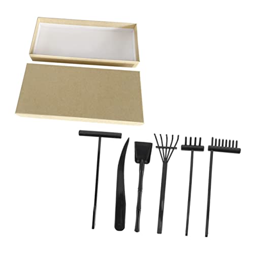 ifundom 1 Satz Zen-sandrechen-Set Mini-rechenwerkzeug Dekoratives Rechendekor Strand Meditationsfelsen-Sand-gartengeräte Zen Garten Miniatur-Bonsai Bausatz Zen-Garten-Set Black Plastik ifundom 1 Satz Zen-sandrechen-Set Mini-rechenwerkzeug Dekoratives Rechendekor Strand Meditationsfelsen-Sand-gartengeräte Zen Garten Miniatur-Bonsai Bausatz Zen-Garten-Set Black Plastik von ifundom