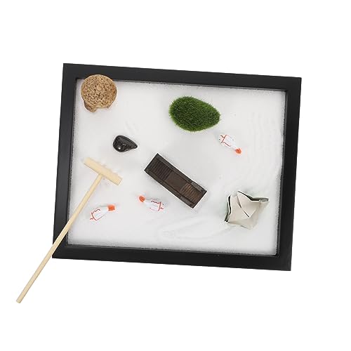 ifundom 1 Satz Zen-sandtisch Zen-Garten Für Den Schreibtisch Sandkasten Zen-gartensand Mikrolandschaftsdekor Haushaltsausstattung Meditationsschmuck Zen-Sandbox-Modell MDF Black ifundom 1 Satz Zen-sandtisch Zen-Garten Für Den Schreibtisch Sandkasten Zen-gartensand Mikrolandschaftsdekor Haushaltsausstattung Meditationsschmuck Zen-Sandbox-Modell MDF Black von ifundom