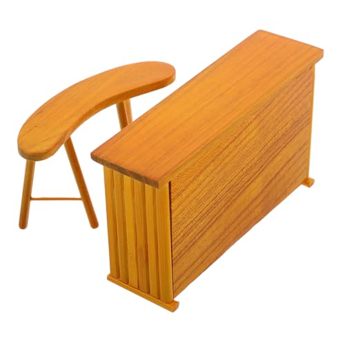 ifundom 1 Satz Zubehör Für Puppenhäuser Miniatur-beistelltische Puppenhaus Vintage Miniatur Schreibtisch Winzige Möbel Winziger Stuhl Miniaturstühle Zum Basteln Light Brown Holz ifundom 1 Satz Zubehör Für Puppenhäuser Miniatur-beistelltische Puppenhaus Vintage Miniatur Schreibtisch Winzige Möbel Winziger Stuhl Miniaturstühle Zum Basteln Light Brown Holz von ifundom