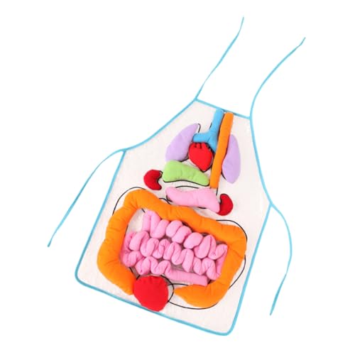 ifundom 1 Satz Menschliche Eingeweide Schürze Lätzchen Der Menschlichen Anatomie Anatomiespielzeug des Menschlichen Körpers Vorschulrätsel Mannequin Puzzle 3D Pp Baumwolle Multifunktion von ifundom