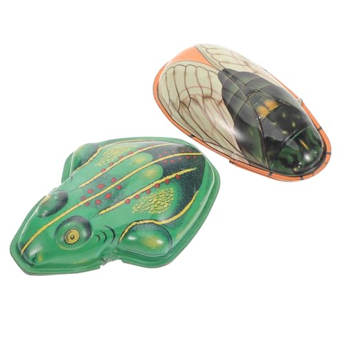 ifundom Sammlerstücke Aus Vintage-zikaden- Und Froschspielzeug Tiermodelle Aus Weißblech Retro-Spielzeug Für ifundom Sammlerstücke Aus Vintage-zikaden- Und Froschspielzeug Tiermodelle Aus Weißblech Retro-Spielzeug Für von ifundom