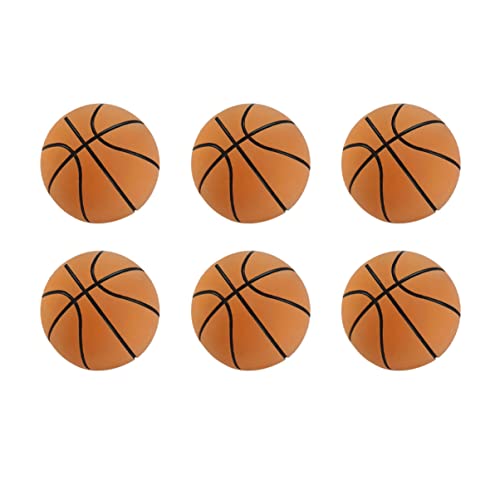 ifundom 1 Set 6 Stücke Umweltfreundliche Kinder Spielzeug Gummi Mini Basketball Spielzeug Playthings () von ifundom