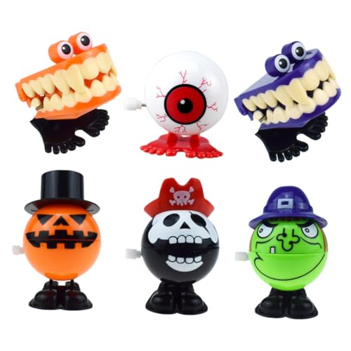 ifundom 1 Set 6 Teiliges Hüpfspielzeug Für Halloween Halloween Zum Verschenken Aufziehspielzeug Springspielzeug Halloween Gehen Bauchmuskeln von ifundom