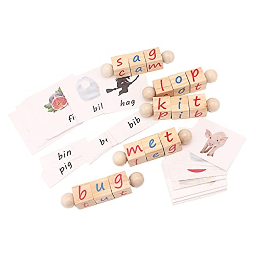 ifundom Buchstabenerkennungsspielzeug Für Jungen Und Mädchen Holzblöcke Englische Buchstaben Vorschul-lernpuzzlespiel von ifundom