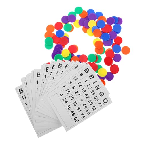 ifundom Bingo-zubehör Für Die Ganze Familie – 60 Bingo-Karten Und Marker – Für Spiele – Perfekt Für Partys Und Lehrreiche Spiele von ifundom