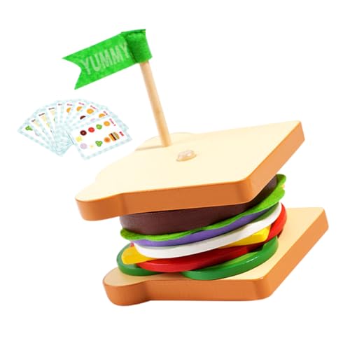 ifundom 1 Set Burger Neugeborenen Bauernhof Tiere Sandwich Hungrig Raupe Kostüm Finger Puppen Küche Telefon Mini Lebensmittel Papier von ifundom