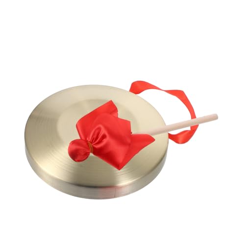 ifundom Handgehaltenes Chinesisches Gong-Spielzeug 18 cm Kupfer-schlaginstrument Multifunktionales Spielzeug Für Kindermusik Leicht Tragbar von ifundom