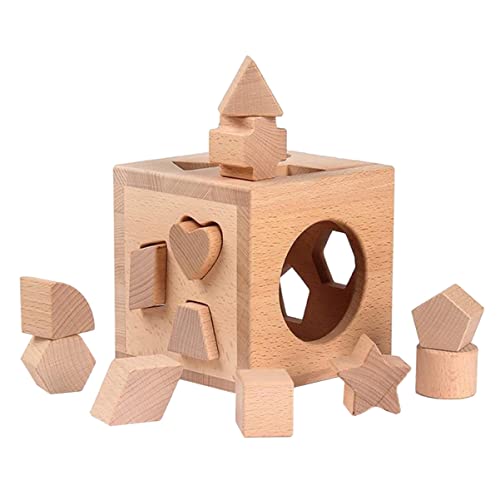 ifundom 1 Set Creative Blocks Matching Box Geometrische Kognitivblöcke Spielzeug Holzblöcke ifundom 1 Set Creative Blocks Matching Box Geometrische Kognitivblöcke Spielzeug Holzblöcke von ifundom