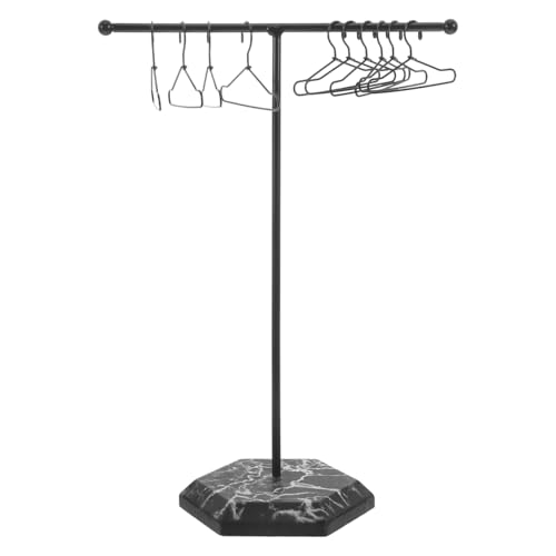 ifundom 1satz Puppen Kleiderbügel Für Puppenhaus Miniatur Kleiderbügel Mit Kleiderständer Für Bjd Puppen Set Elegantem Design Und Robuster Ausführung von ifundom
