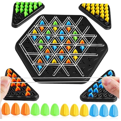 ifundom Tragbares Kettendreieck-brettspiel Für 2 Spieler Strategisches Denkspiel Für Mehrere Spieler Für Partys ifundom Tragbares Kettendreieck-brettspiel Für 2 Spieler Strategisches Denkspiel Für Mehrere Spieler Für Partys von ifundom